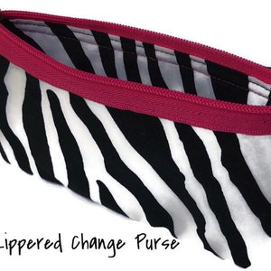 Wallet Card Holder Organizer System Waterproof Zebra 5 piece image 4