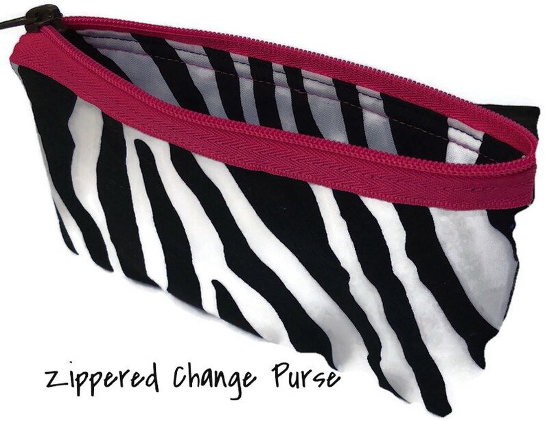 Wallet Card Holder Organizer System Waterproof Zebra 5 piece image 4