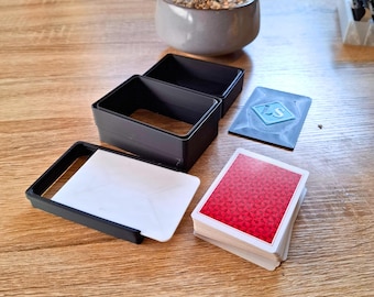 Modulaire kaartendoos.  TCG, poker, bordspellen en meer! Universele pasvorm. - 3D-geprint