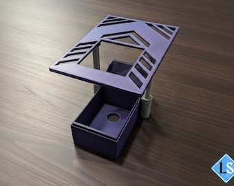 3D Printed Trading Card Scan Box: Adjustable slinger