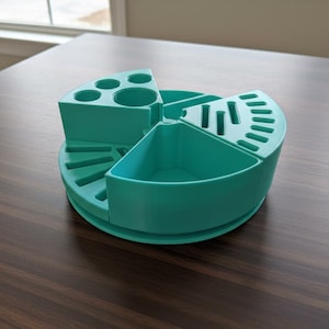 Rotatable Pet Grooming Tool Holder. 3D printed Spin Caddy