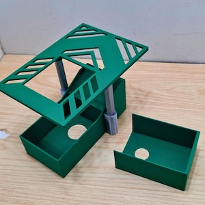 3D Printed Trading Card Scan Box: Adjustable slinger