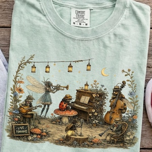 Retro insektsband-t-shirt, insektsgrafik i bekväma färger, insekts-t-shirt i 90-talsstil, insektsälskare-gåva
