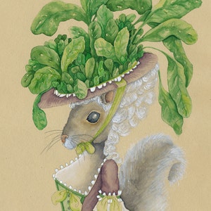 Regalo de ardilla Tarjetas de animales en blanco Tarjetas de ardilla Tarjetas de letra E Invitaciones únicas Tarjetas de agradecimiento únicas Tarjetas de animales lindos Tarjeta de comida Espinacas