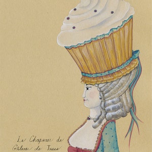 Tarjetas de cupcakes Tarjetas de María Antonieta Tarjetas francesas Bonitas tarjetas de pastel Cupcake Bridal Shower Cupcake Thank You Cards Cupcake Party Cake Party