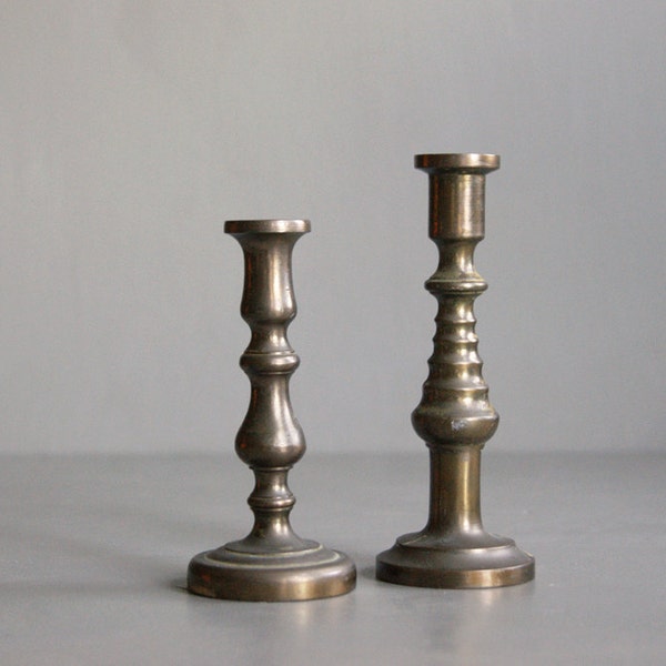 Vintage Brass Candle Sticks from England by Peerage