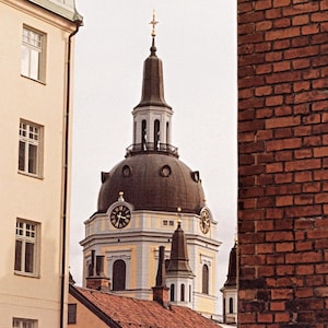 Carte postale vintage avec film de Stockholm, Suède