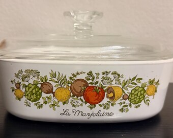 Corning Ware Spice of Life, La Marjolaine, A-2-B Casserole Dish with Lid, 2 Quart