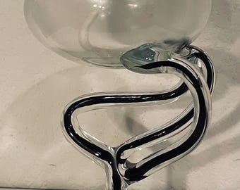 Jozefina Krosno（ヨゼフィナ・クロスノ）ランプ Jozefina Krosno Art Glass Jellyfish Oil Lamp Blue Made in Poland