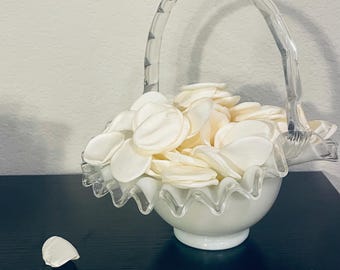 フェントン シルバークレストフォーム 竹製ハンドルバスケット - Etsy 日本