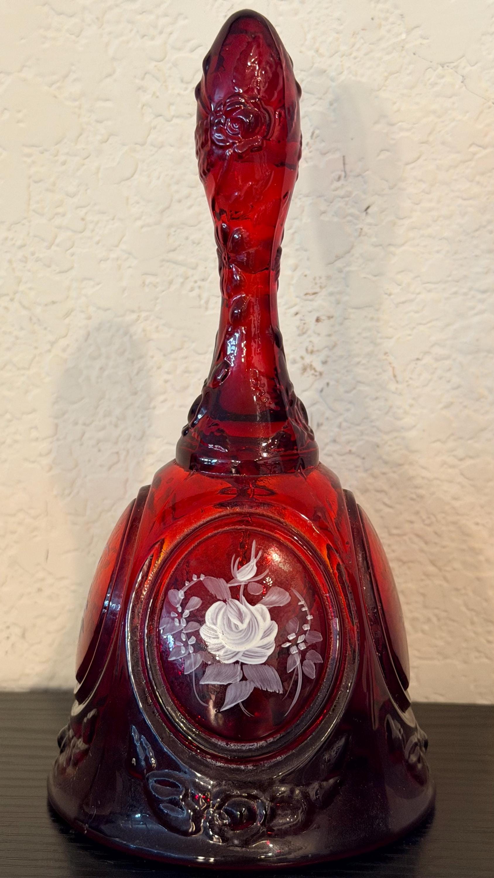 フェントン　アンティーク　ガラス　小物置き　レッド Red Fenton Glass - Etsy