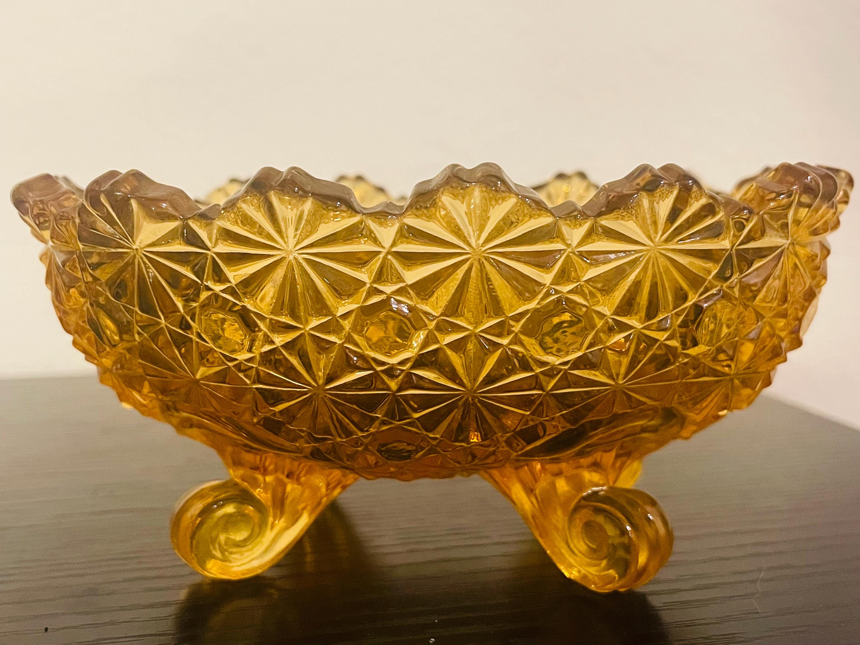 Fenton Daisy and Button Bowl - Etsy