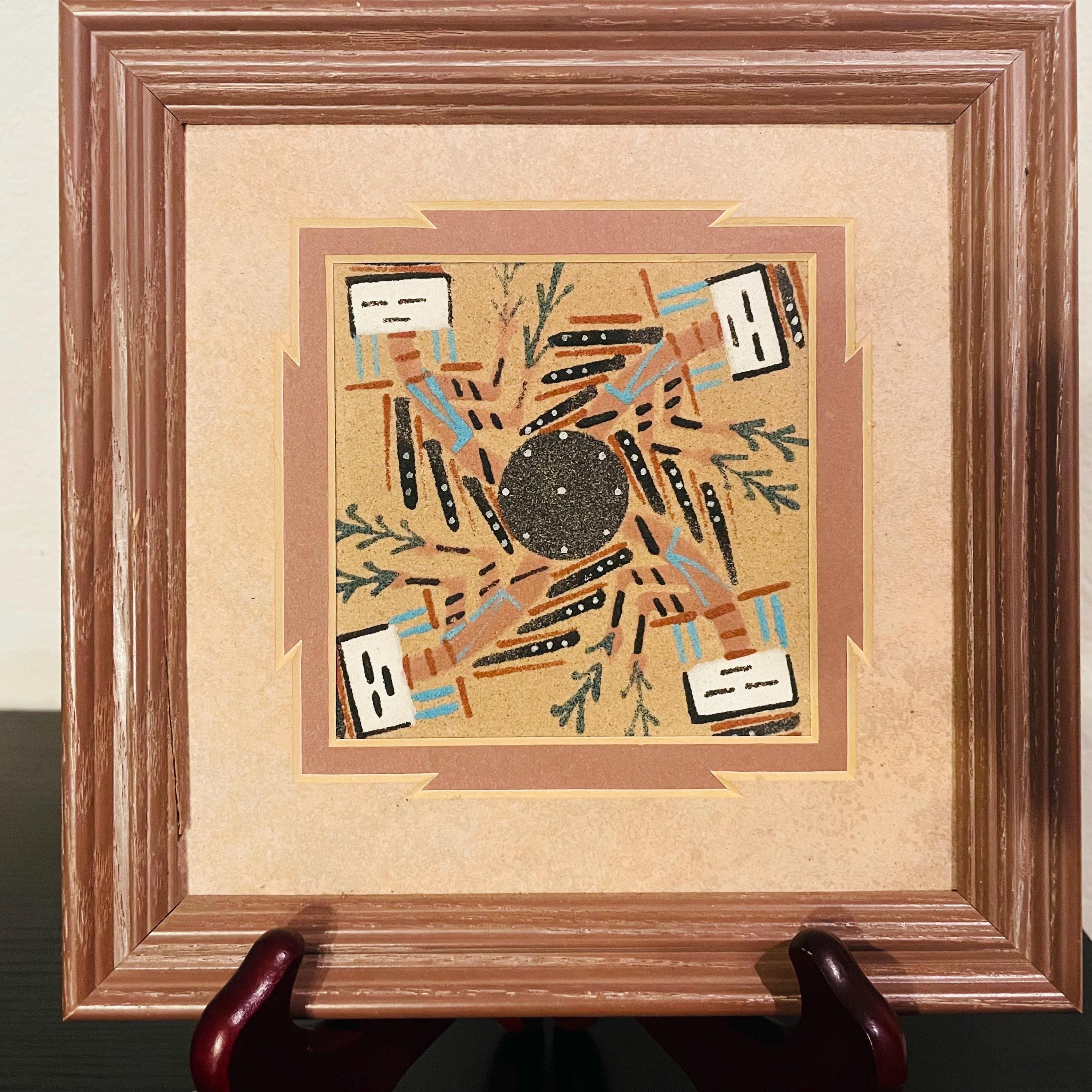 砂絵アート 木製フレーム USA サンドアート 希少アート作品 砂絵アート