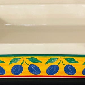 Vista Alegre Portugal plommonform, rektangulär kakform, B7A, 25 x 20 cm