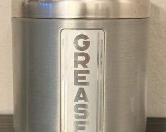 Maid of Honor Metal Grease Jar with Lid