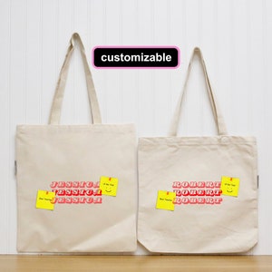 Sacs fourre-tout pour enseignant, Cartable pour la rentrée des classes, Sac fourre-tout personnalisé, Sac fourre-tout avec prénom personnalisé, Sac prénom personnalisé, Prénom personnalisé, Sacs fourre-tout, Sac en toile