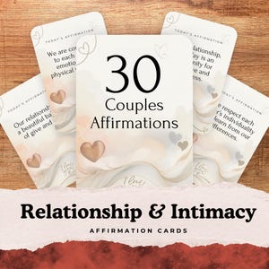 カップル向けアファメーションカード、愛、人間関係ツール、マインドフルネスカード、結婚サポート、ロマンチックなつながり、会話、フラッシュカード