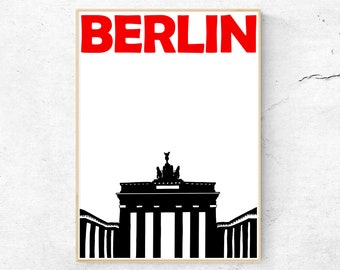 Berlin Print, Berlin Travel Poster, German Poster, Berlin Poster, Art Print Berlin, Berlin Art, Berlin A4, Wall Art Berlin, Gift for Men