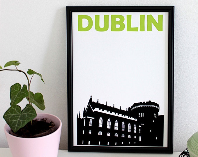 Dublin Print, Ireland Art Print, Dublin Poster, Dublin Art, Travel Memories, Irish Art, Irish Gift, Irish City Poster, Gift for Travellers