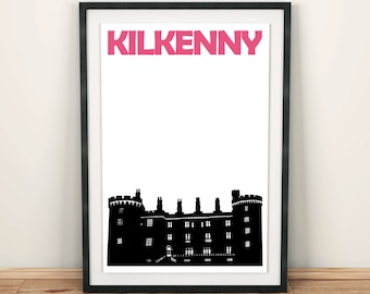 Kilkenny Print, Ireland Print, Kilkenny Ireland Travel Poster, Kilkenny Poster, Kilkenny Art, Irish Gift for Men, Ireland Art Print