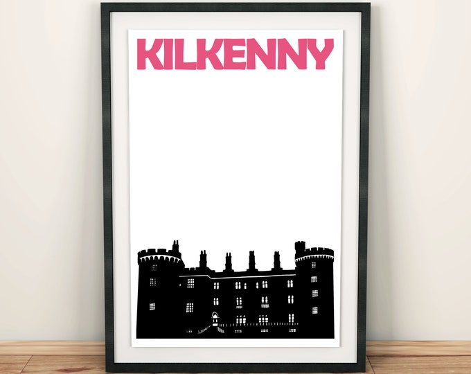 Kilkenny Print, Ireland Print, Kilkenny Ireland Travel Poster, Kilkenny Poster, Kilkenny Art, Irish Gift for Men, Ireland Art Print