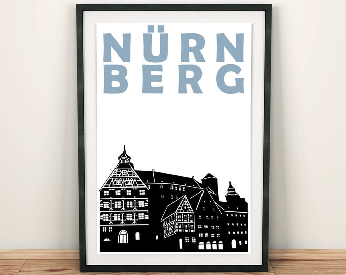 Nürnberg Print, Nürnberg Poster, Nurnberg Germany Print, Nürnberg Art, Travel Art, Nuremberg Print, Germany Poster, Germany Wall Art Print