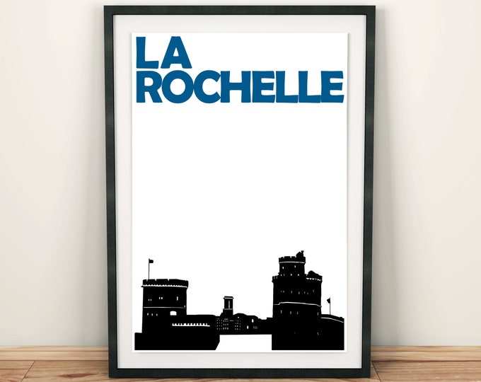 La Rochelle Print, France Art Print, French Art, La Rochelle Poster, French Gift, La Rochelle Art, Affiche La Rochelle, Gift for Friends