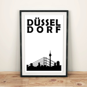 Düsseldorf Print, Germany Print, Housewarming Gift, Dusseldorf Poster, Friends Gift, Dusseldorf Art, German Poster, Travel Art, German Gift