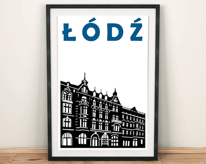 Łódź Print, Lodz Poster, Poland Print, Łódź Art, Łódź Poster, Łódź Wall Art, Poland City Print, Lodz City Art, Poland Art Print Gift