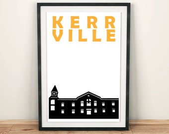 Kerrville Print, Texas Art Print, Kerrville Texas, Kerrville Poster, Kerrville Art, Moving In Together, Kerrville Wall Art, Kerrville TX Art