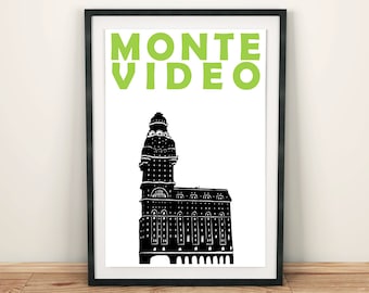 Montevideo Print, Uruguay Poster, Montevideo Art, South America Print, Montevideo Poster, Montevideo Uruguay Art, Travel Poster Uruguay