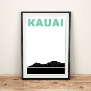 Kauai Print, Travel Memory, Kauai Art, Wedding Gift, Gift for Couples, Kauai Poster, Wedding Anniversary Gift, Housewarming Gift for Couple
