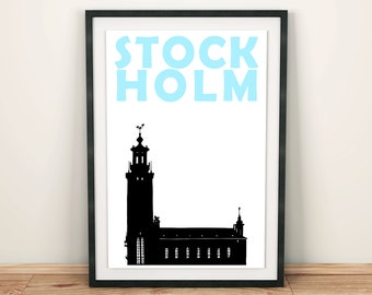 Stockholm Print, Scandinavian Print, Sweden Poster, Swedish Art, Swedish Gift, Scandinavian Art, Stockholm Poster, Travel Poster, Wall Art