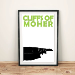 Klippen von Moher Druck, Klippen von Moher Poster, Klippen von Moher Kunst, Klippen von Moher Wandkunst, irische Kunst Geschenk, Irland Druck, Bruder Geschenk