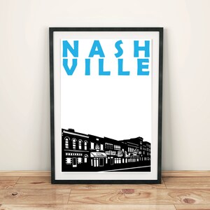 Nashville Print, Nashville Art Gift, Tennessee Art Print, Nashville Poster, Moving Away Gift, Gift for Men, Gift for Women, Nashville TN