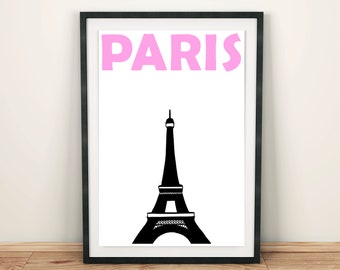 Paris Print, Paris Decor, Paris Wall Art, Paris Poster, Paris Art, Paris Gift, Affiche Paris, French Poster, Eiffel Tower Drawing Print