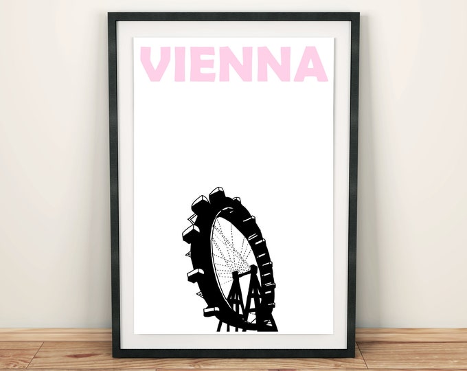 Vienna Poster, Wien Austria, Vienna Print, Wien Poster, Vienna Art, Vienna Wall Print, Austrian Print, Vienna Illustration Print, Wien Art