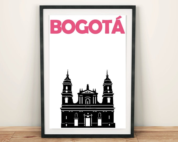 Bogota Poster, Bogota Colombia, Bogota Print, Colombia Art Print, Bogota Travel Poster, Bogota Art, Bogota Wall Art, Colombia Wall Art