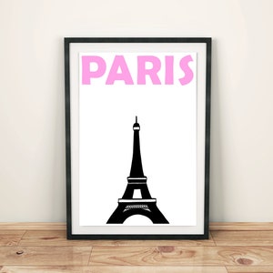 Paris Print, Paris Decor, Paris Wall Art, Paris Poster, Paris Art, Paris Gift, Affiche Paris, French Poster, Eiffel Tower Drawing Print image 1