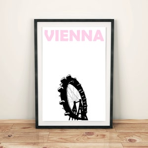 Vienna Poster, Wien Austria, Vienna Print, Wien Poster, Vienna Art, Vienna Wall Print, Austrian Print, Vienna Illustration Print, Wien Art