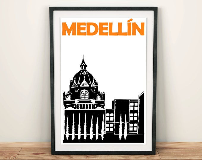 Medellin Poster, Medellin Wall Art, Medellin Print, Medellin Art, Medellín Colombia, Colombia Print, Colombia Poster, Colombia Wall Art