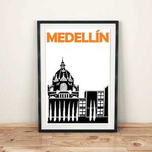 Medellin Poster, Medellin Wall Art, Medellin Print, Medellin Art, Medellín Colombia, Colombia Print, Colombia Poster, Colombia Wall Art image 1