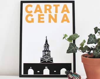 Cartagena Print, Cartagena Travel Poster, Cartagena Art, Colombia Cartagena, Cartagena Wall Art, Colombia Print, Housewarming Gift
