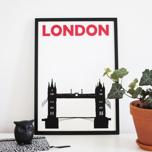 London Print, London Art, London Poster, London Art Print, London Travel Poster, London Gift, England Print, London Artwork, London Drawing