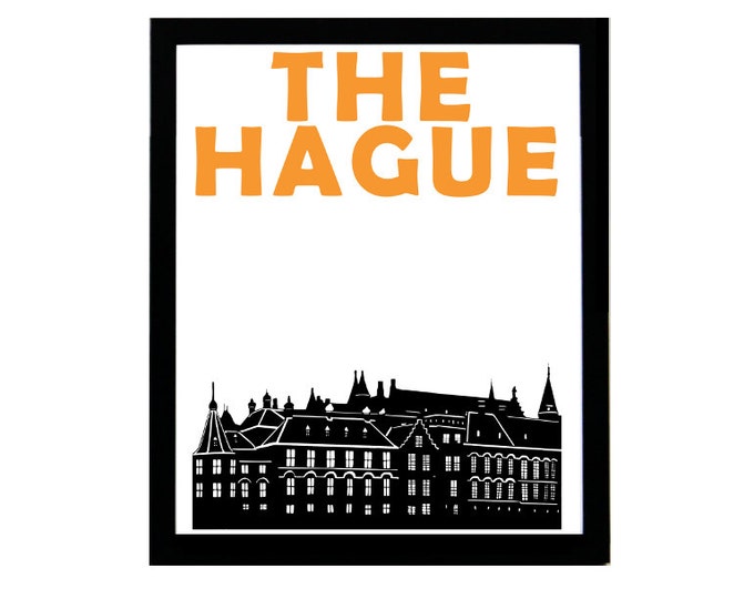 The Hague Print, Netherlands City Art, The Hague Poster, The Hague Art, Netherlands Print, Dutch Art, Dutch Gift, Dutch Poster, Travel Print