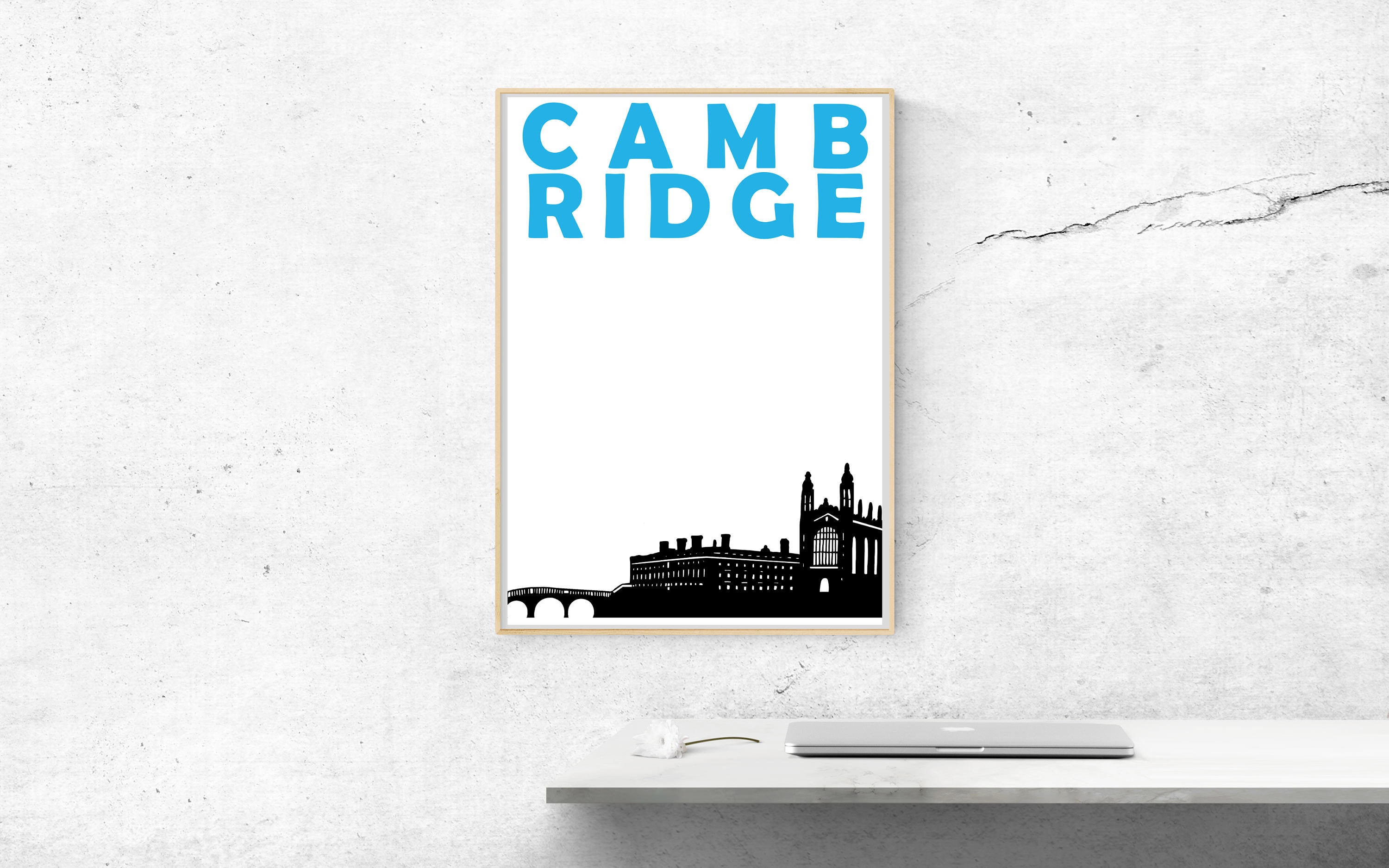 Cambridge Print, Cambridge UK Print, Cambridge Poster, Cambridge Art