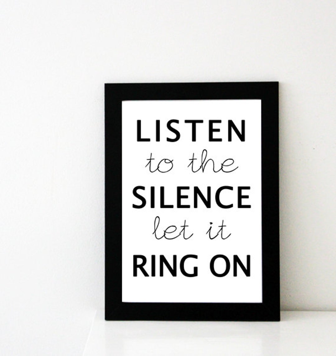 Joy Division Poster Listen to the Silence, Let It Ring on transmission