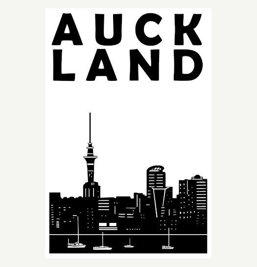 Auckland Print, New Zealand Poster, Auckland Poster, Auckland Art Print