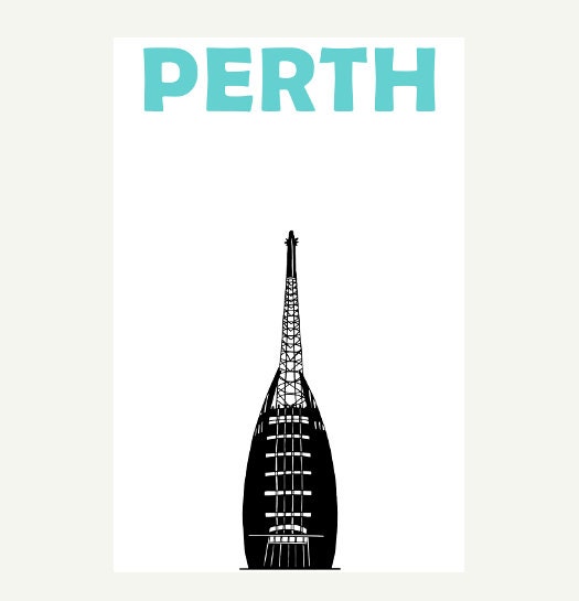 Perth Print, Perth Australia, Australia Print, Perth Poster, Perth Art