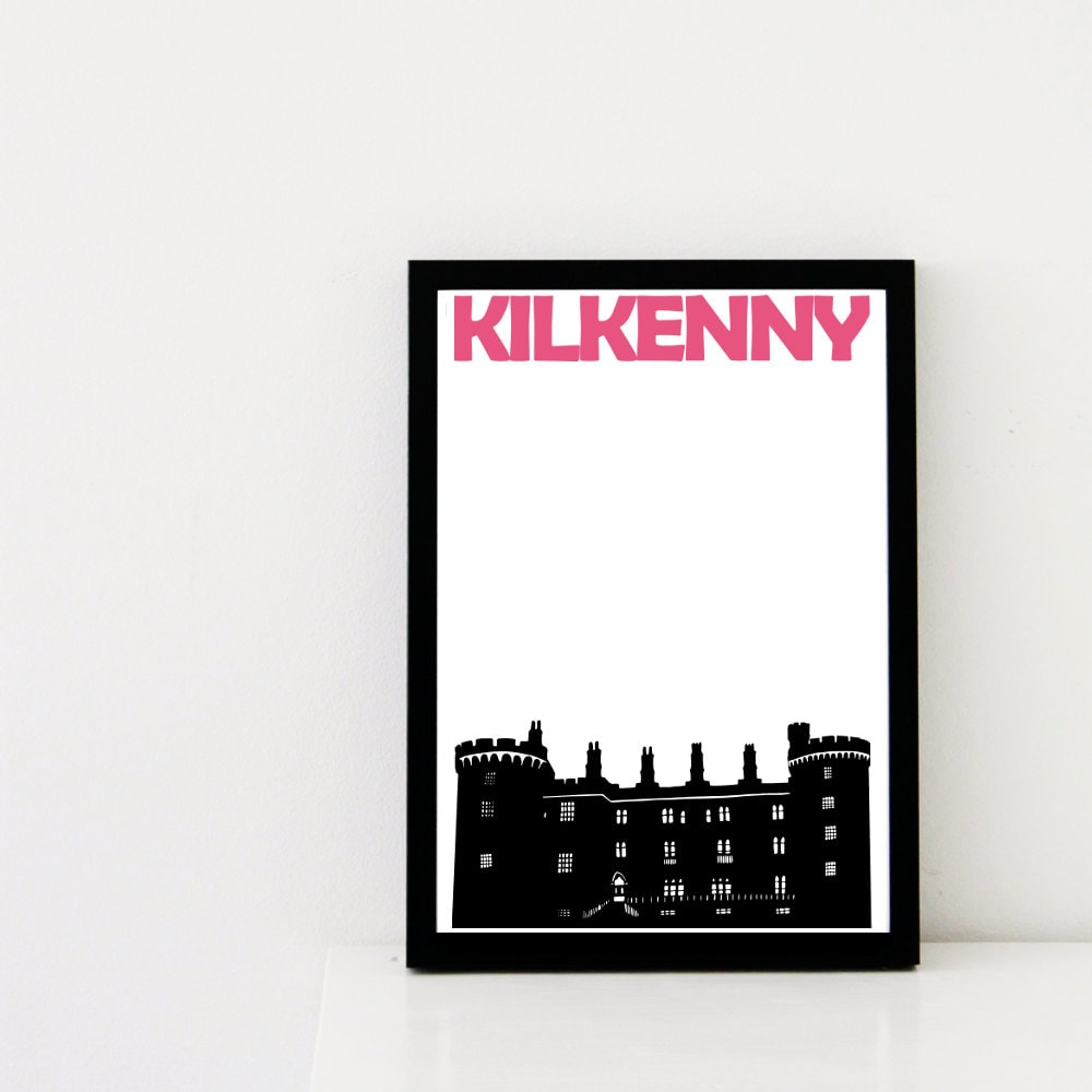 Kilkenny Print, Ireland Print, Kilkenny Ireland Travel Poster, Kilkenny